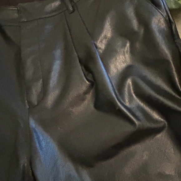 Express Faux Leather Pleated pants- Medium - Picture 3 of 4